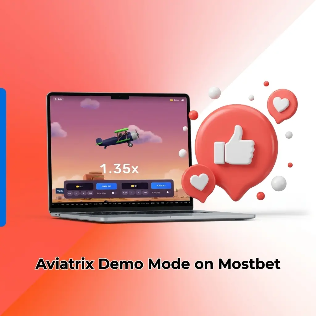 Aviatrix demo mode on Mostbet showing virtual credits gameplay with NFT pilots and dual bet slots