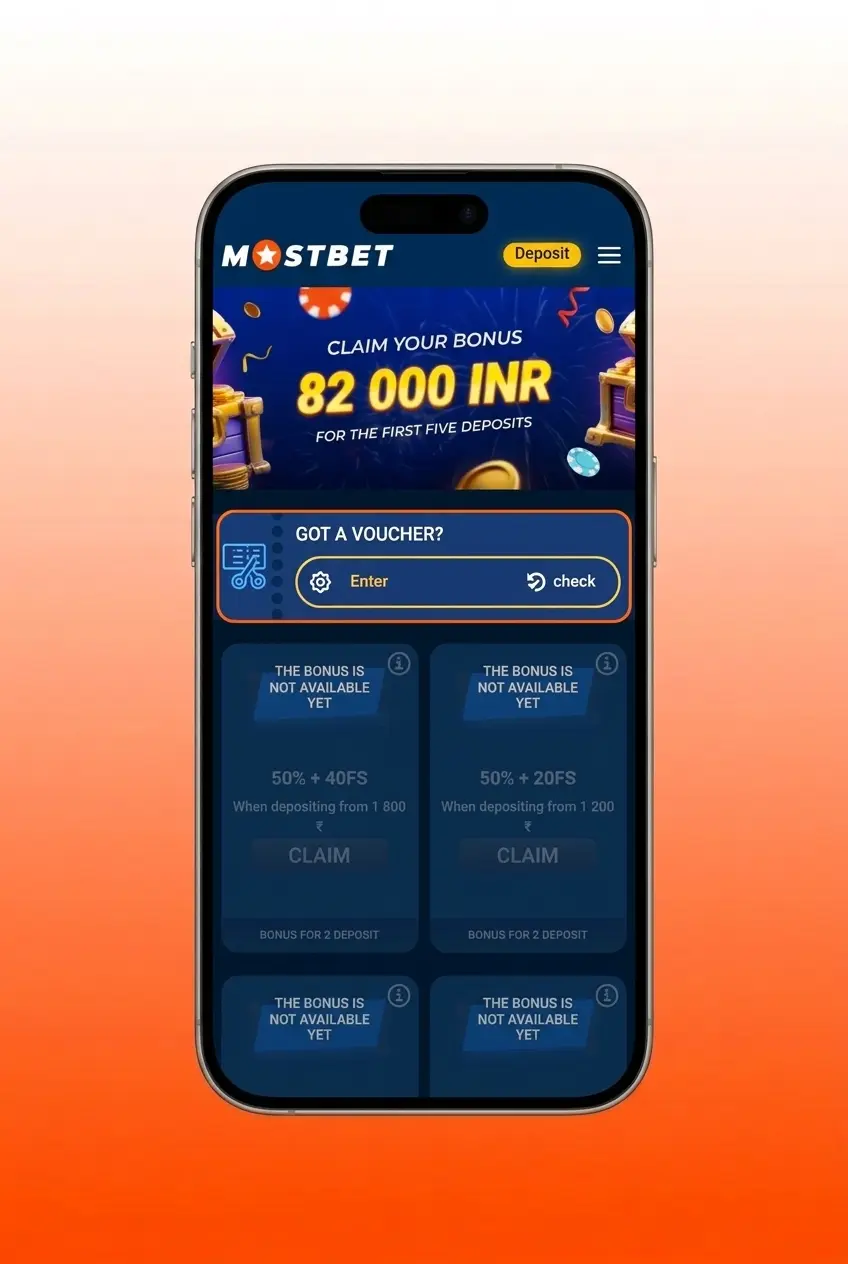 Step-by-step guide showing how to claim a Mostbet bonus in India from registration to withdrawal