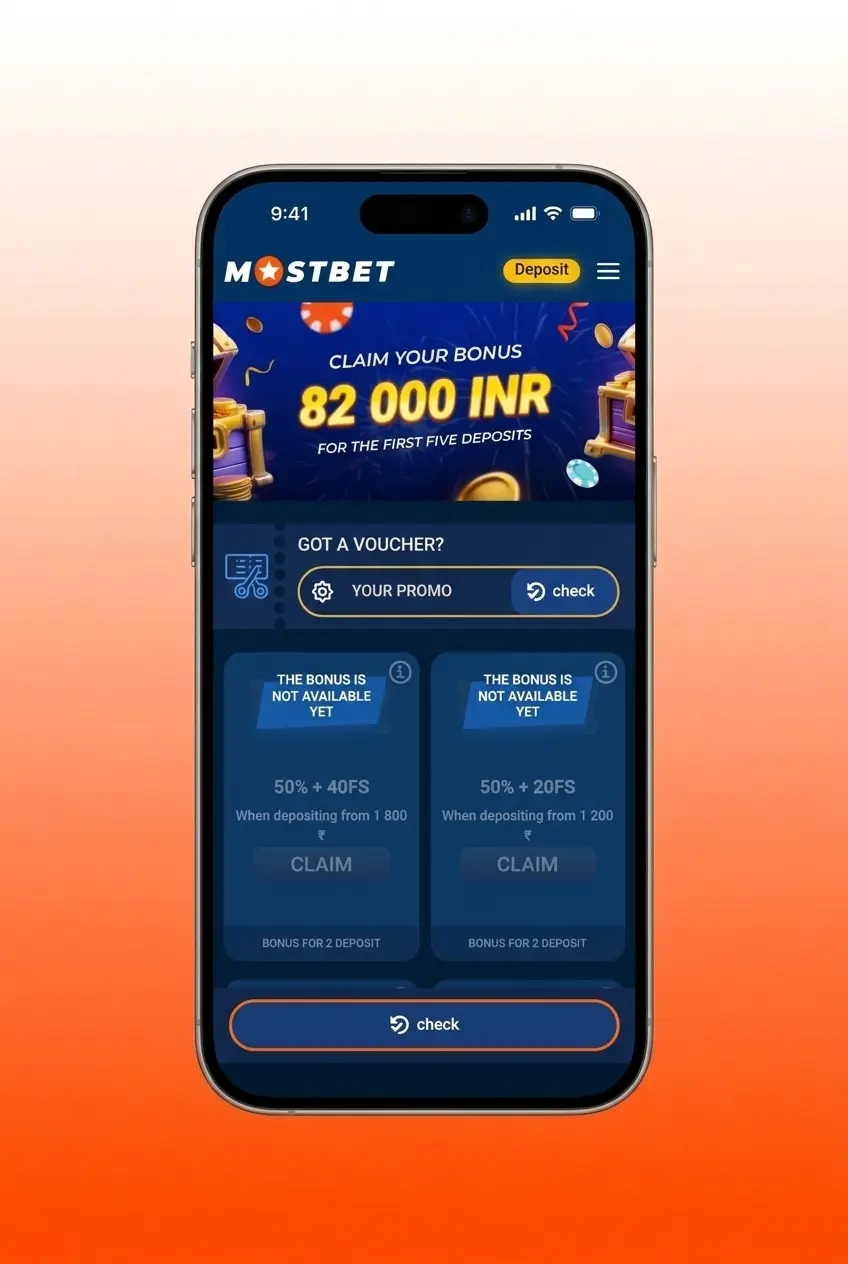 Step-by-step guide showing how to claim a Mostbet bonus in India from registration to withdrawal