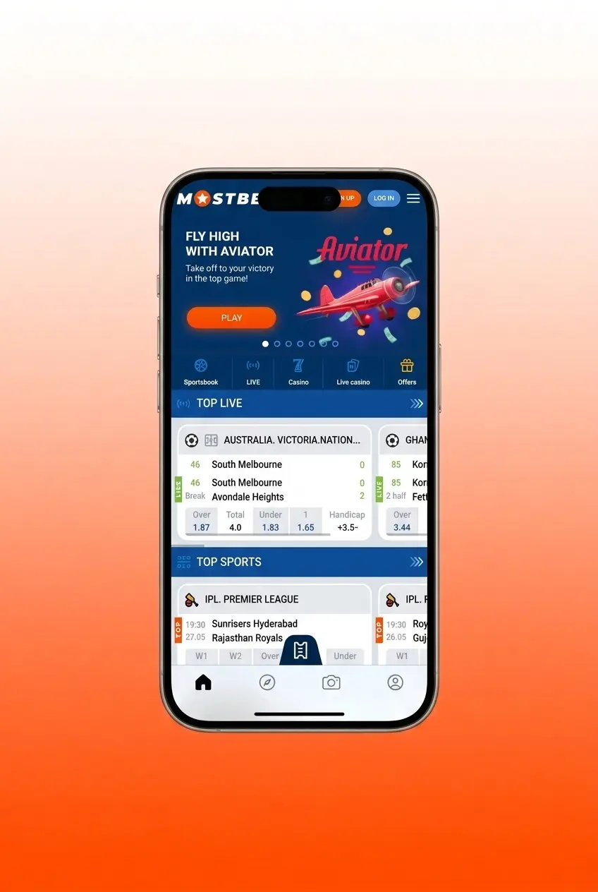 Step-by-step Mostbet India withdrawal process showing login, payment method selection, and INR amount entry