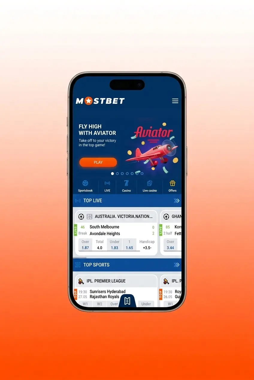 Step-by-step Mostbet India withdrawal process showing login, payment method selection, and INR amount entry