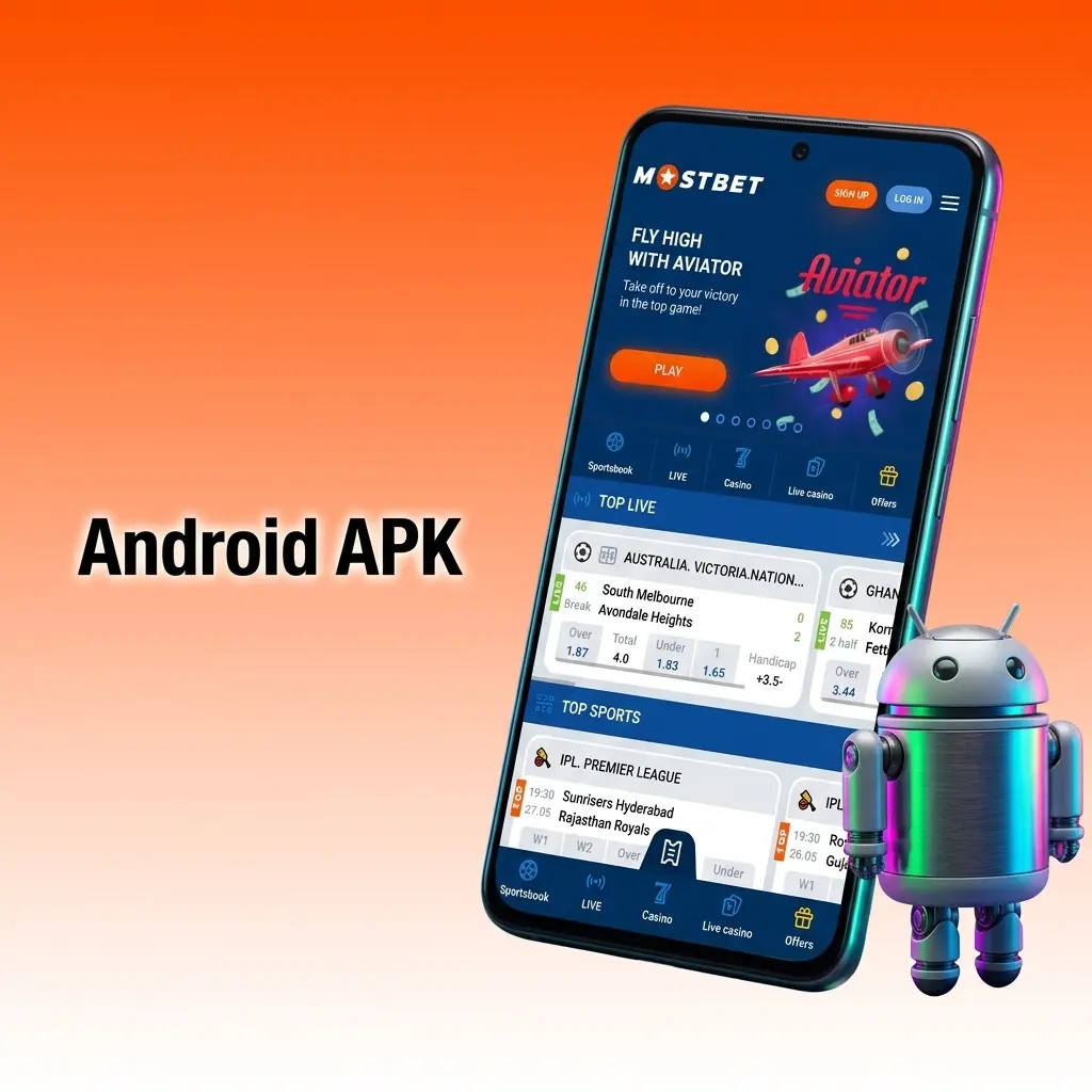 Mostbet Android APK download for Samsung Galaxy, Redmi, and Realme devices in India