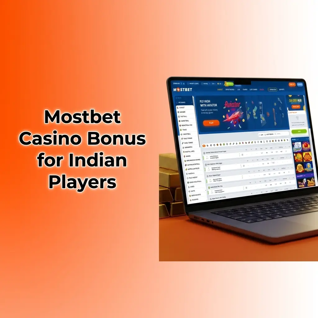 Mostbet Casino welcome bonus for Indian players showing 125% match deposit and 250 free spins reward table