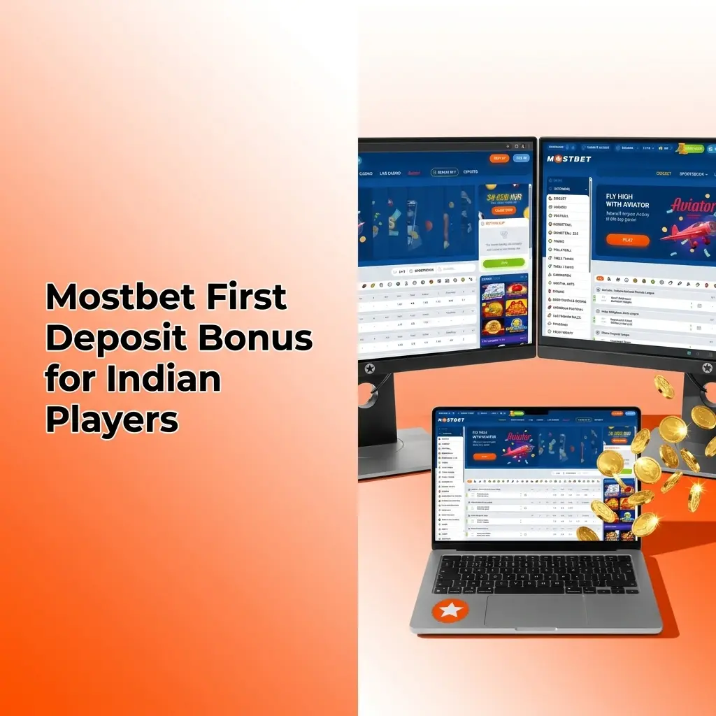 Mostbet India first deposit bonus table showing 125% match bonus and up to 250 free spins with wagering requirements