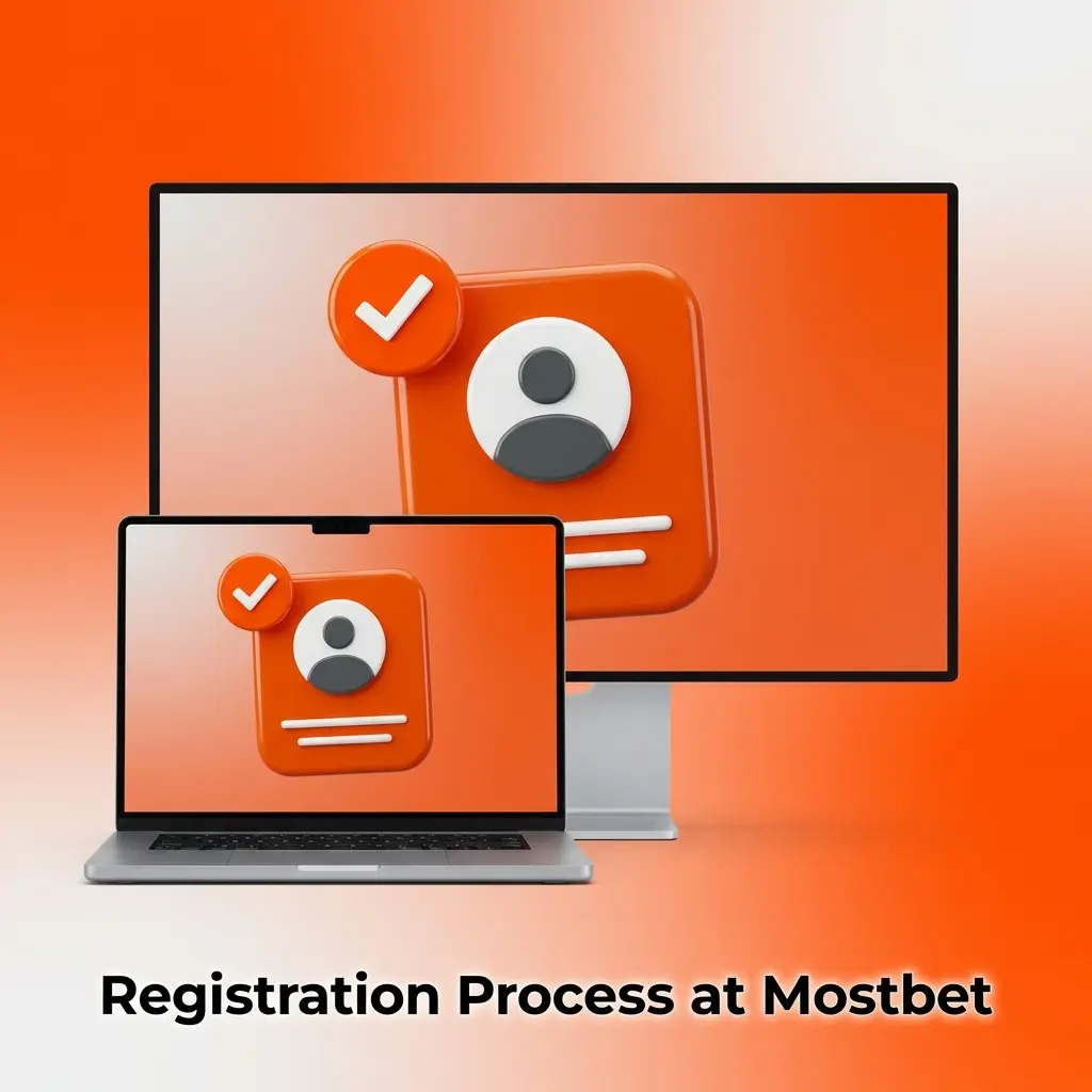 Mostbet registration form showing sign-up steps for Indian users with phone, email, and one-click options