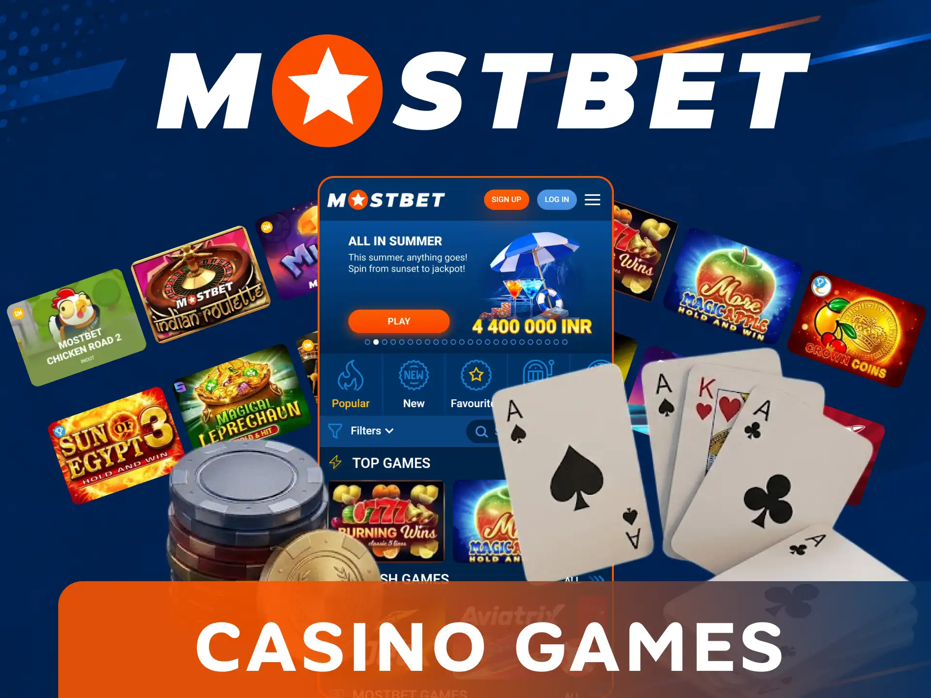 Play top casino slots and real instant games in the Mostbet App.