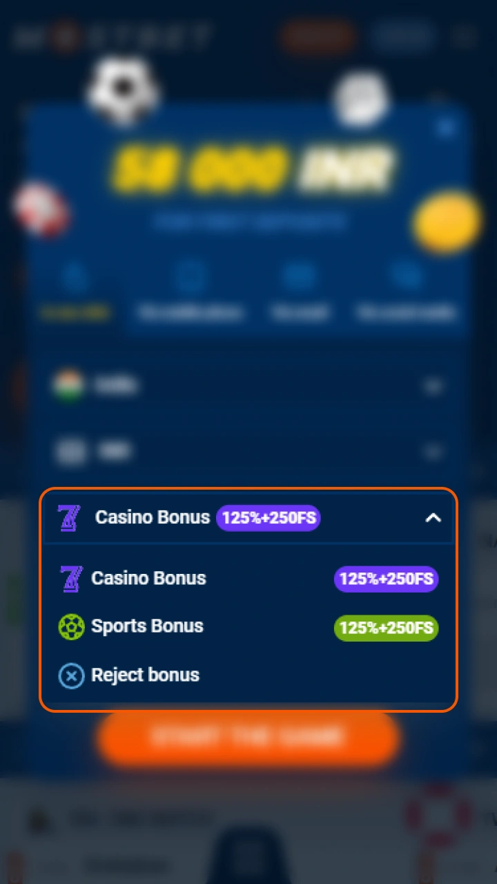 Pick a welcome reward during app registration to boost your Mostbet balance.