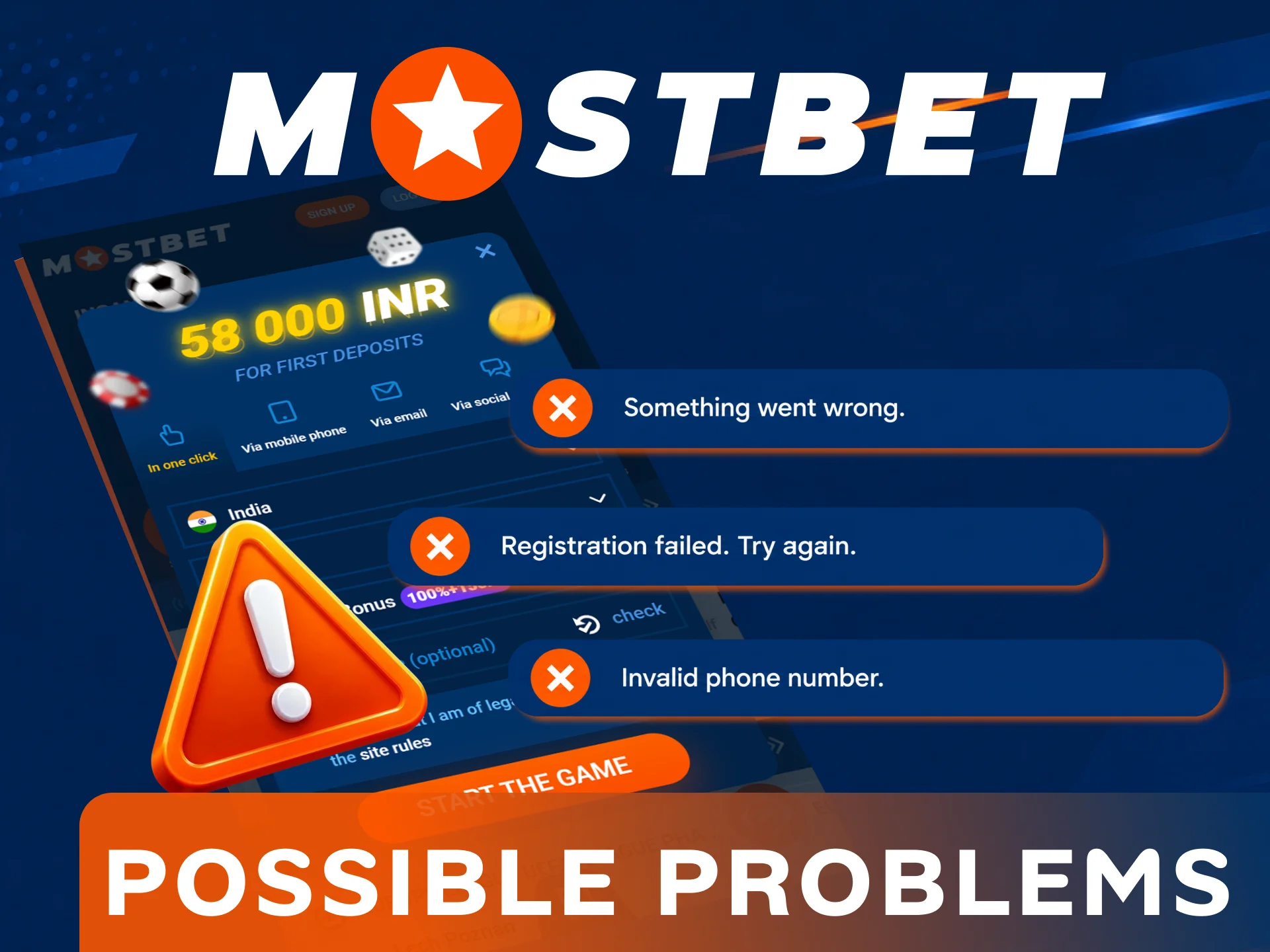 Solve potential registration issues when signing up at Mostbet Official.